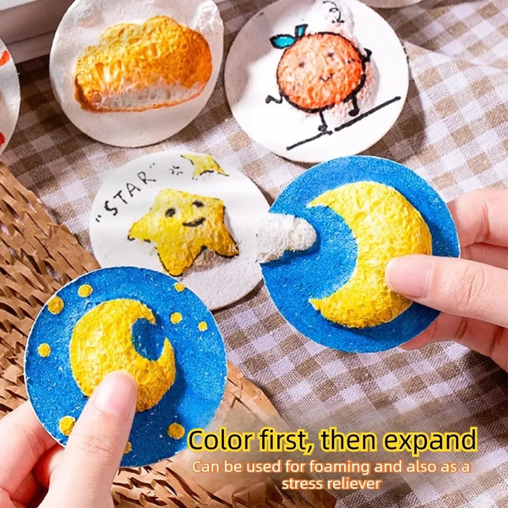 3D Puffy Foam Painting Kit for Kids – 10 Sheets & 12 Markers Kids Art Craft Kit Nixie