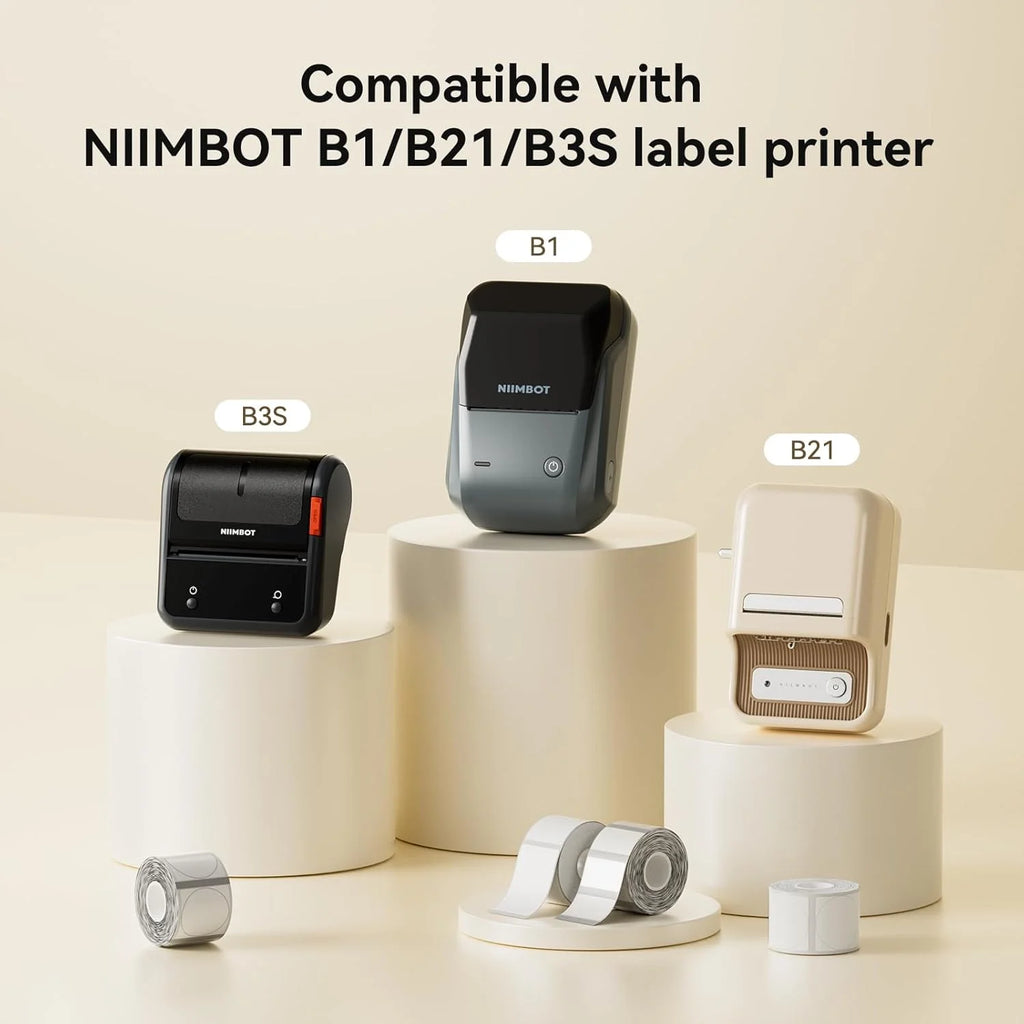 Niimbot B1 B21 Transparent Thermal Label Paper – Clear Stickers Thermal Label Paper Nixie