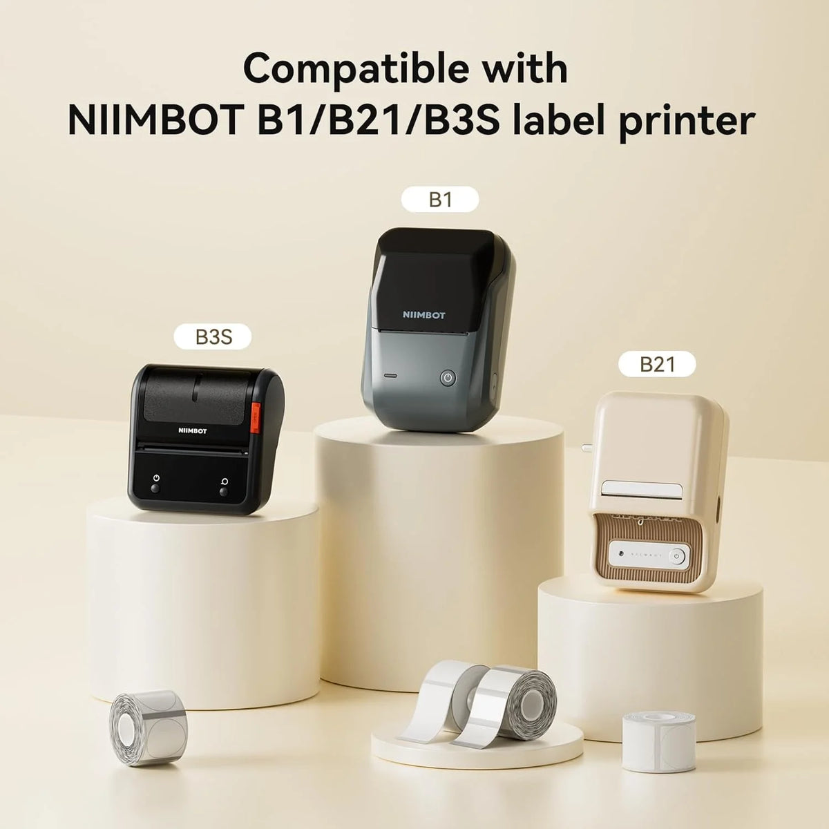 Niimbot B1 B21 Transparent Thermal Label Paper – Clear Stickers Thermal Label Paper Nixie
