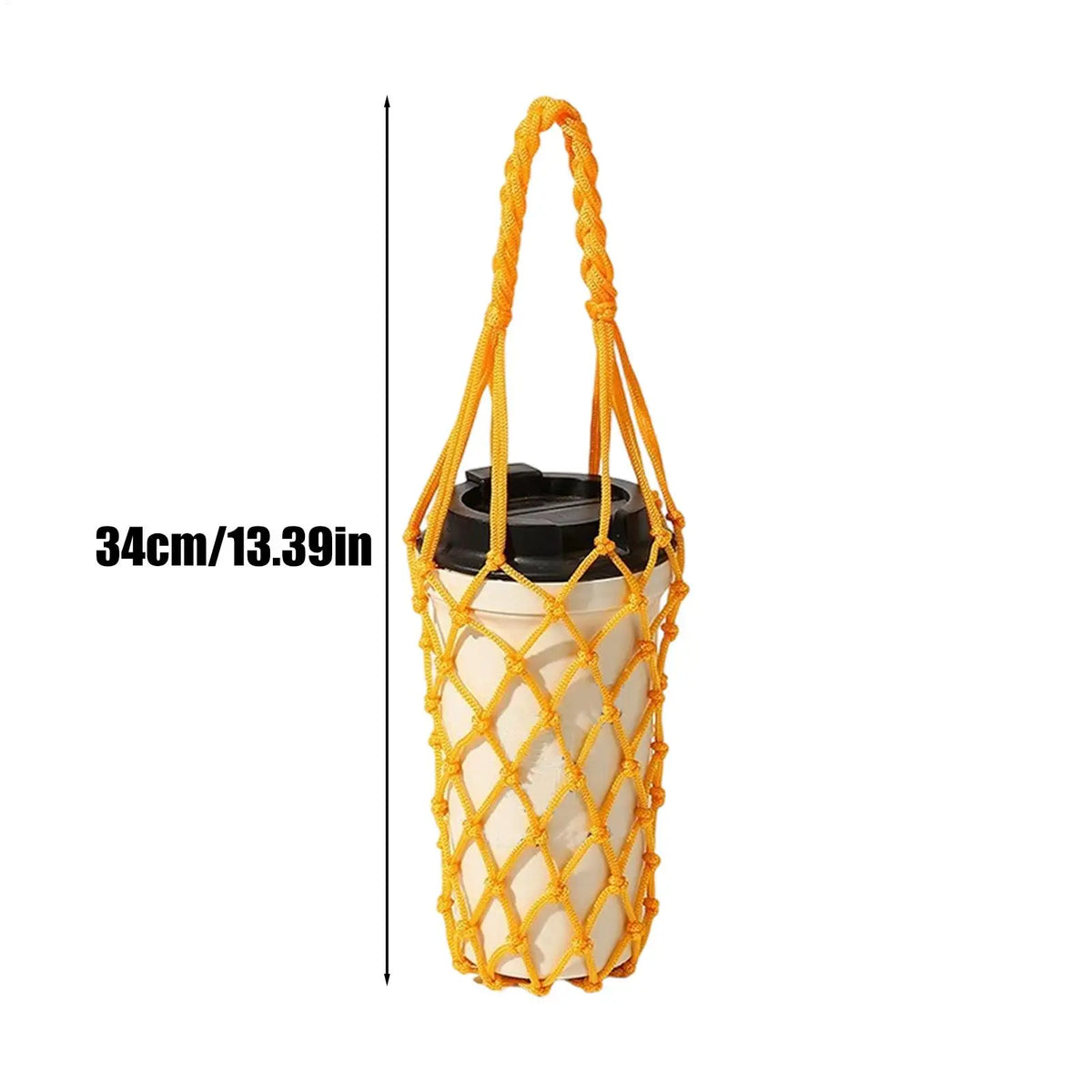 Crochet Mesh Water Bottle Bag Carrier Sleeve | Sports Travel Water Bottle Carrier Nixie