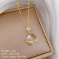 Cat's Eye Galaxy Pendant Choker Necklace | Gold Stainless Steel