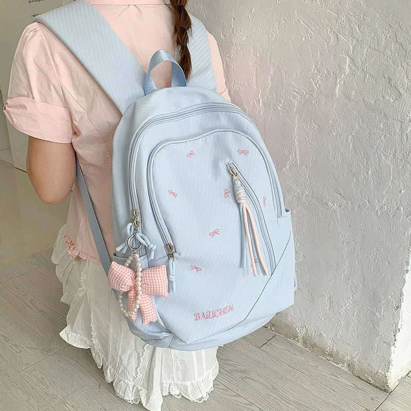 Korean Style Large Capacity Cute School Backpack for Girls
