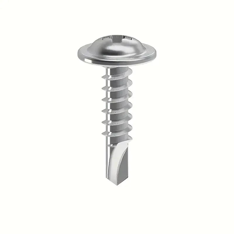 50pcs M4.2 SUS410 Stainless Steel Round Head Self-Tapping Screws Self-Tapping Screws Nixie