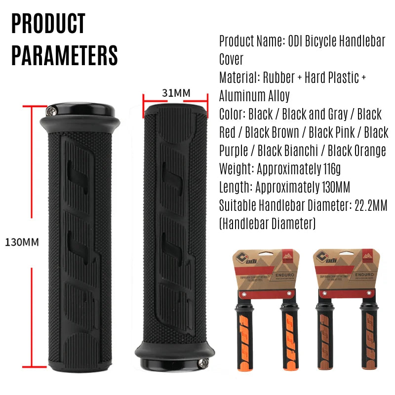 ODI MTB Bike Handlebar Grips – Non-Slip Lock-On for BMX & MTB Bike Handlebar Grips Nixie