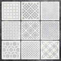 Sashiko Embroidery Stencil Templates – Reusable PET, 9 or 32 Pcs
