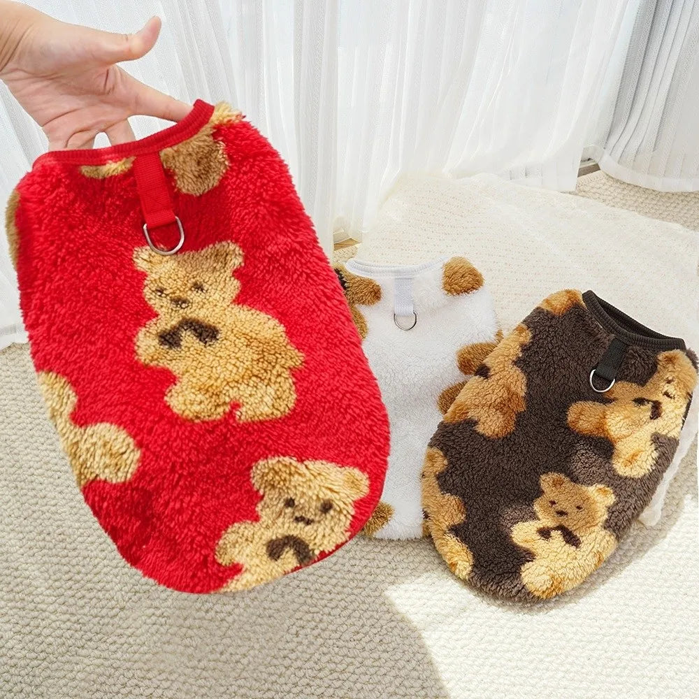 Winter Bear Pattern Dog Sweater Vest XS–9XL | Pet Clothes Dog Sweater Vest Nixie