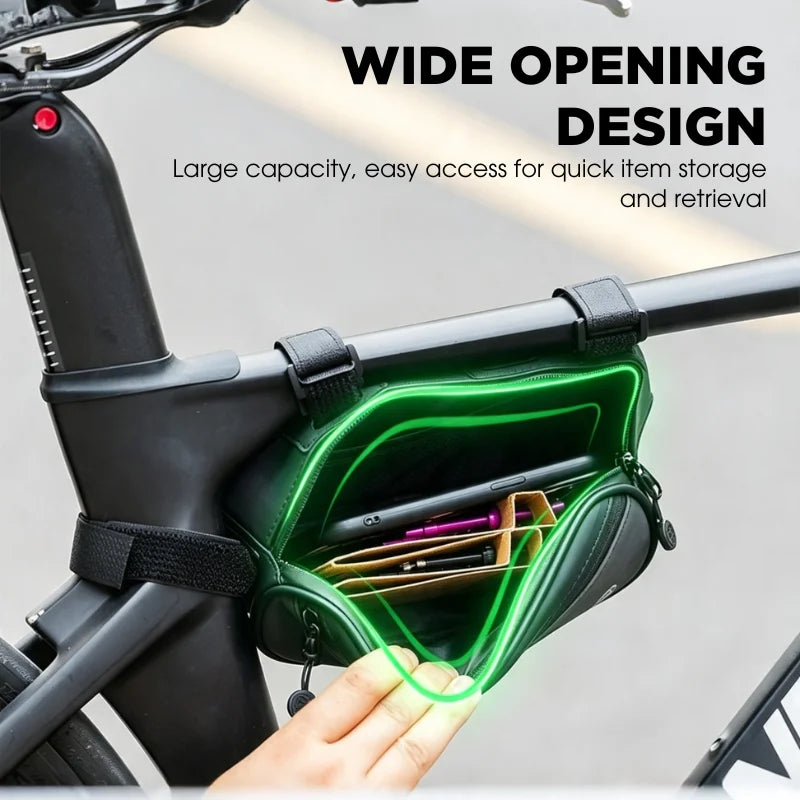 OFFBONDAGE Waterproof Bike Handlebar Bag | MTB Top Tube Bag