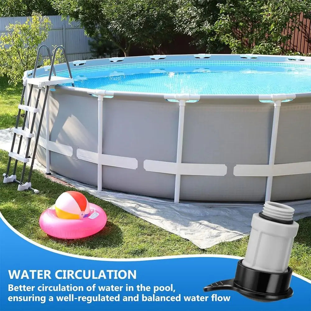 ABS Air Jet Valve & Cap Replacement Set for Above Ground Pools