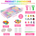 Colorful Rubber Loom Band Kit – DIY Bracelet Making Set DIY Craft Kit Nixie Mixed colors