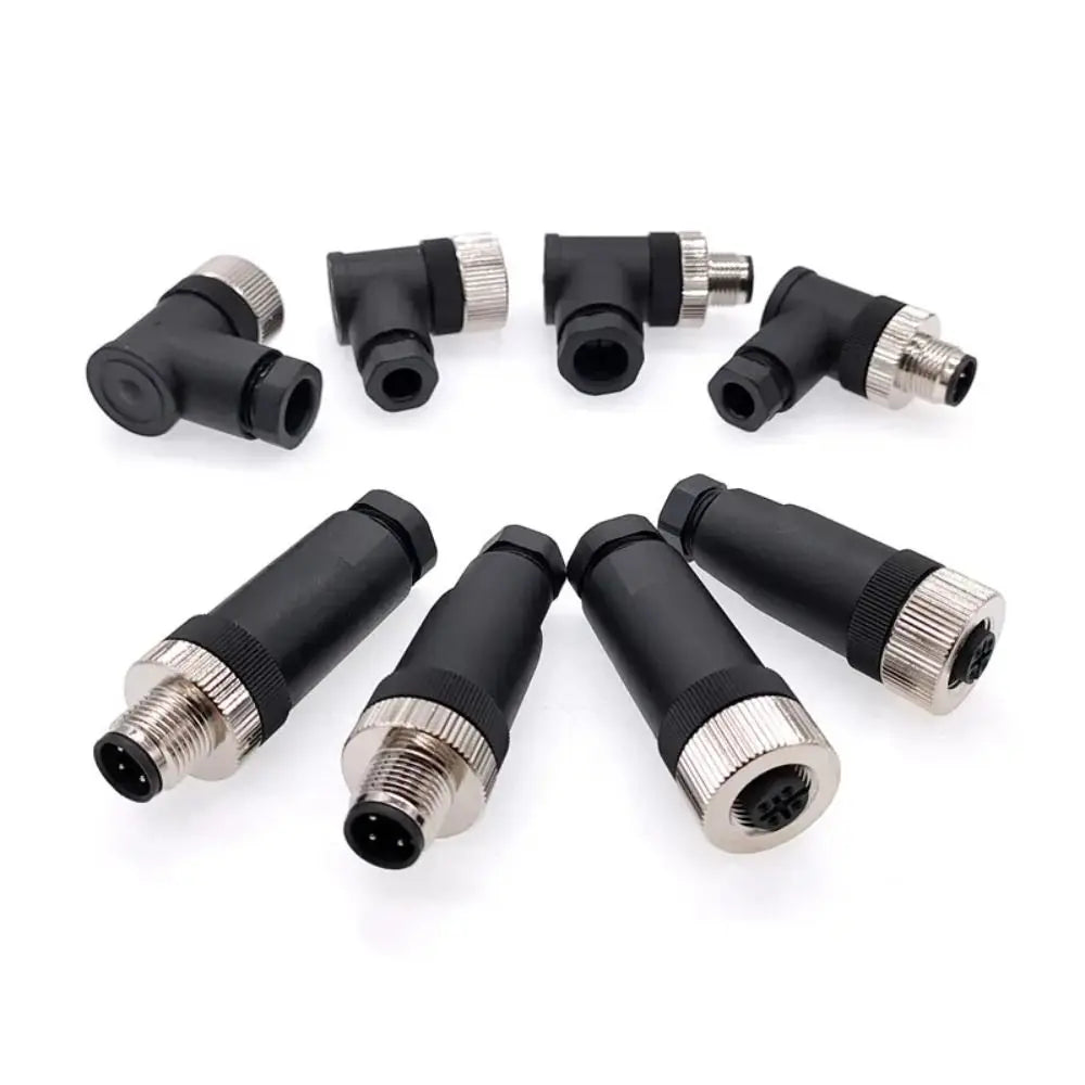 M12 Sensor Connector Male Female PG7 Screw Threaded Aviation Plug Sensor Connector Nixie