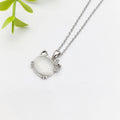 Cat Pendant Necklace | Stainless Steel Clavicle Chain for Women Pendant Necklace Nixie XL1200-117