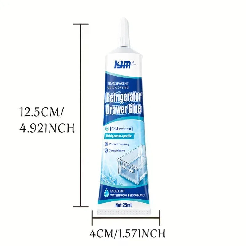 Refrigerator Sealing Repair Glue 25ML – Waterproof Caulk Adhesive Appliance Repair Caulk Nixie
