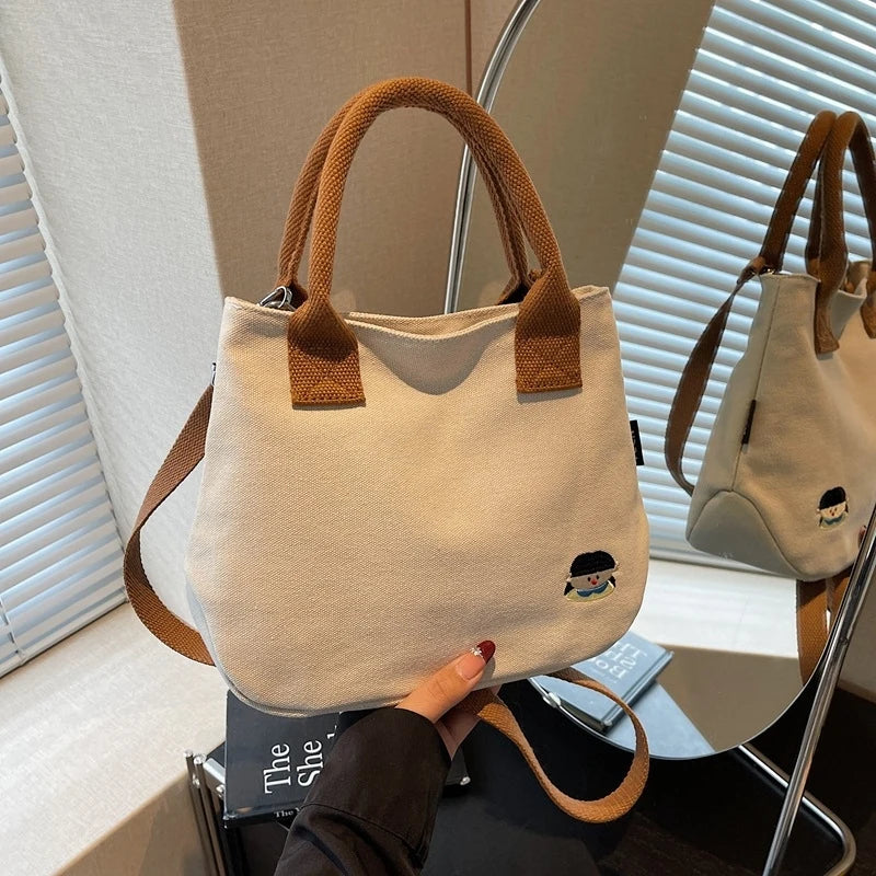 Women's Canvas Tote Bag – Trendy Casual Handbag for Daily Use Canvas Tote Bag Nixie