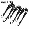 Motorcycle Helmet Elastic Cargo Net Strap with Safety Hooks Motorcycle Cargo Strap Nixie 60 cm 3 PCS