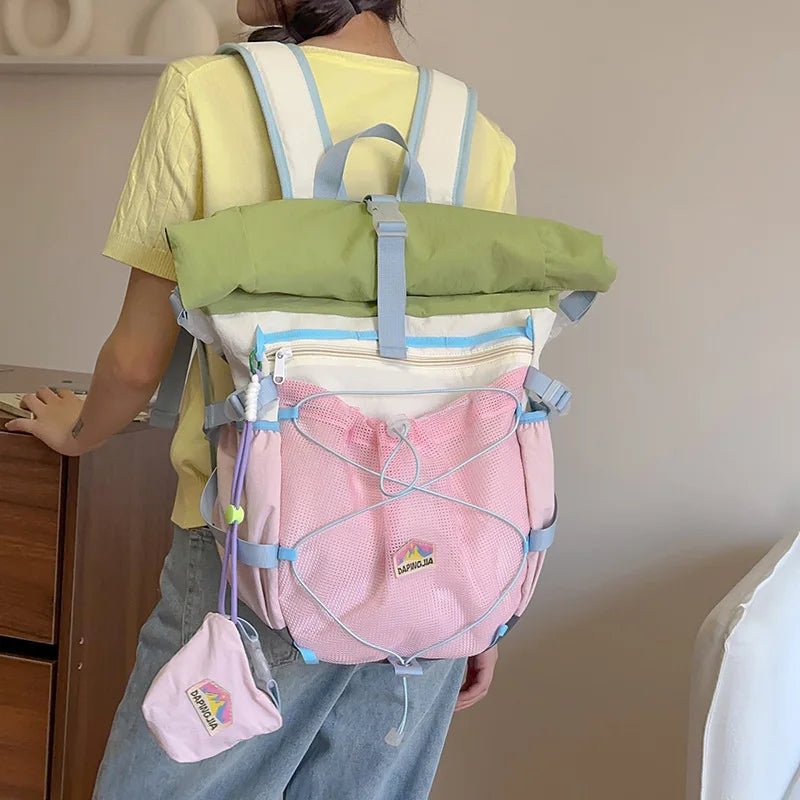 Nixie Women's Large Capacity Outdoor Travel Backpack 20–35L Women's Backpack Nixie BB-488-Pink