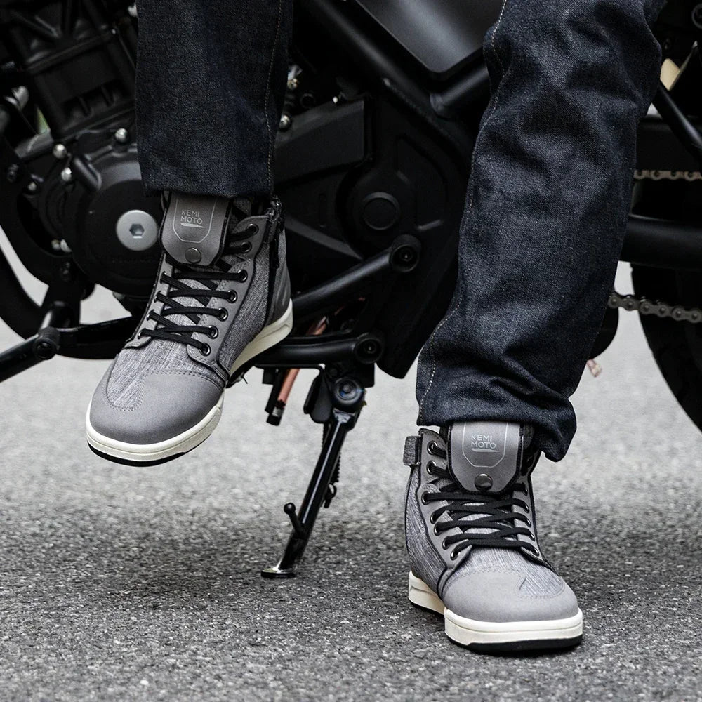 KEMITOUR Motorcycle Riding Shoes – Ankle Protection Sneakers Motorcycle Riding Shoes Nixie