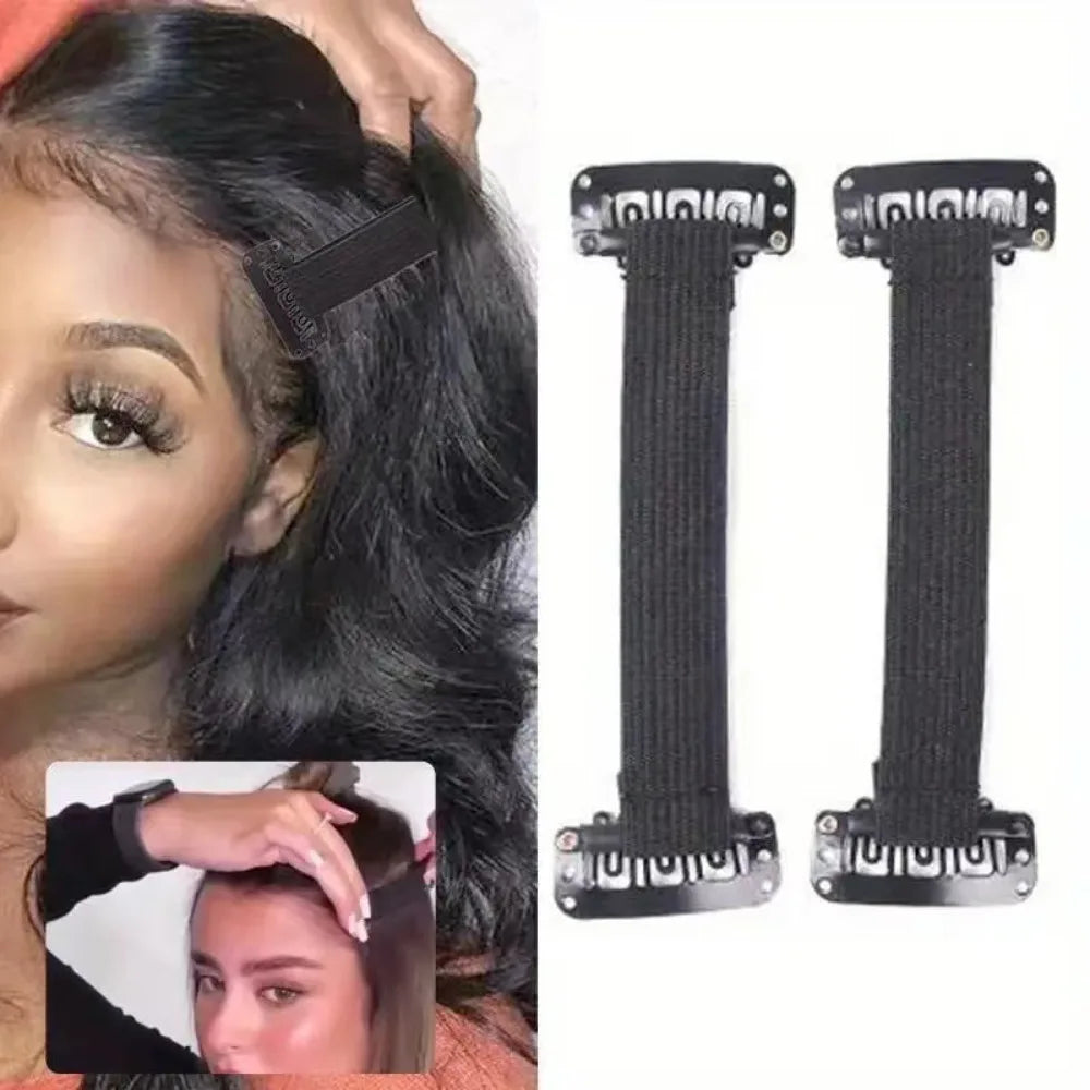 2PCS Elastic Face Lifting Straps Clip Tightening Belt – Black Face Lifting Strap Nixie