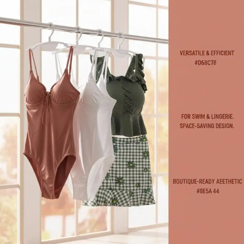 Body Shape Swimsuit & Lingerie Hanger – Foldable Closet Organizer Garment Display Hanger Nixie