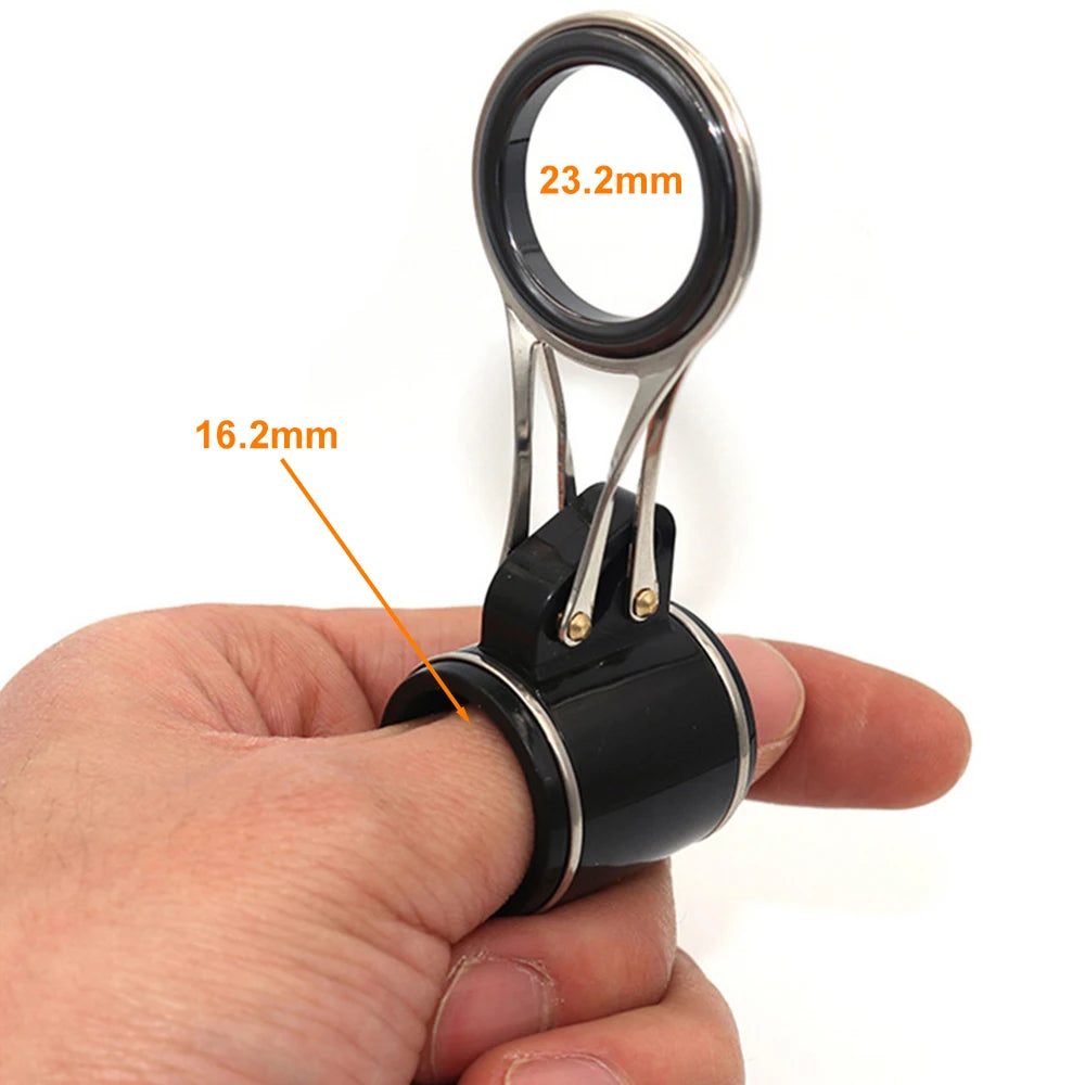 Stainless Steel Fishing Rod Guide Set – 16.2mm Tube & Ceramic Ring Fishing Rod Guide Nixie 1PCS