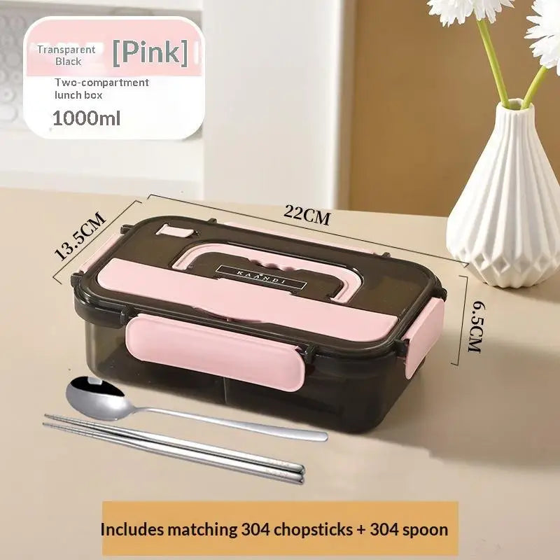Leak-Proof 2/3 Compartment Bento Lunch Box – BPA-Free PP Bento Lunch Box Nixie