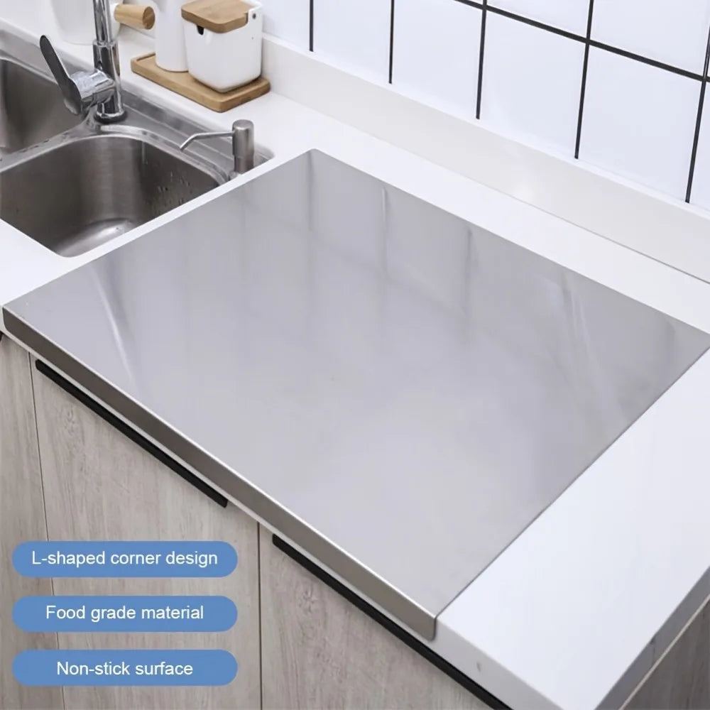 Large Stainless Steel Pastry Board – Non-Slip Baking Mat Pastry Board Nixie