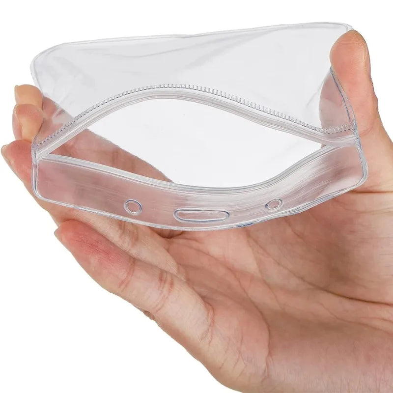 10pcs Transparent Horizontal ID Card Badge Holders – Waterproof ID Badge Holder Nixie