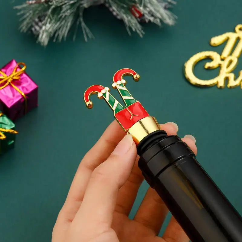 Snowman Christmas Wine Stopper – Airtight Zinc Alloy Bottle Seal