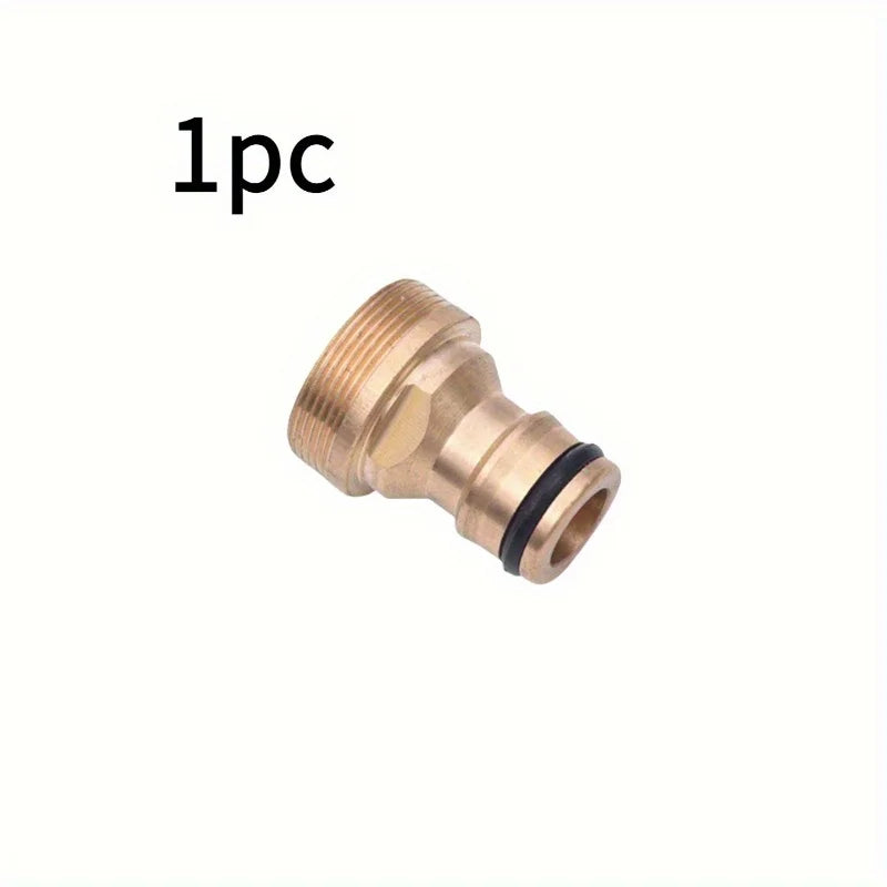 Brass Faucet Thread Connector & Garden Hose Adapter 1-2 Pack Hose Pipe Connector Nixie 1pcs