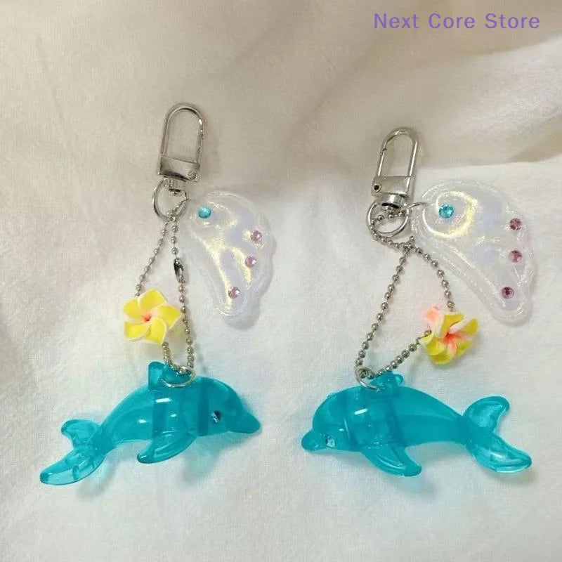 Y2K Cute Dolphin Keychain Bag Charm & Phone Strap Pendant Keychain Bag Charm Nixie