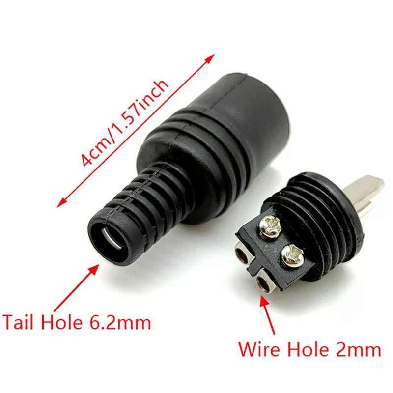2 Pin DIN Speaker Wire Plug | HiFi Loudspeaker Solder Connector
