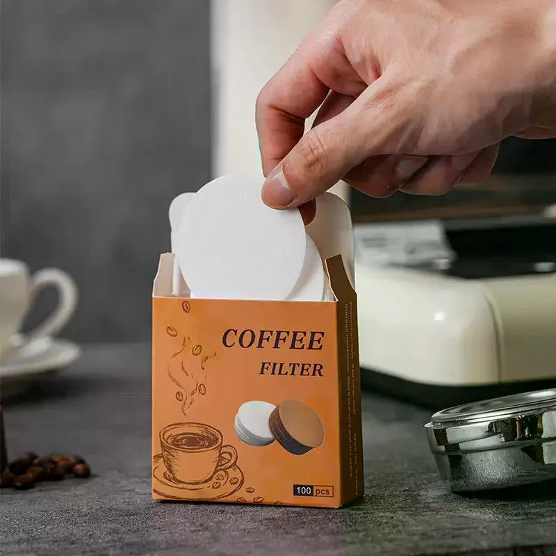 100pcs Espresso Paper Filters 51mm 53mm 58mm – Portafilter Screen