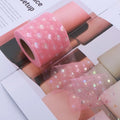 25 Yards Heart-Shaped Tulle Organza Ribbon 6CM for DIY Crafts Craft Ribbon Roll Nixie 11