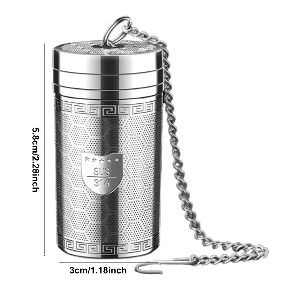 Stainless Steel Tea Infuser Mesh Filter Strainer & Tray