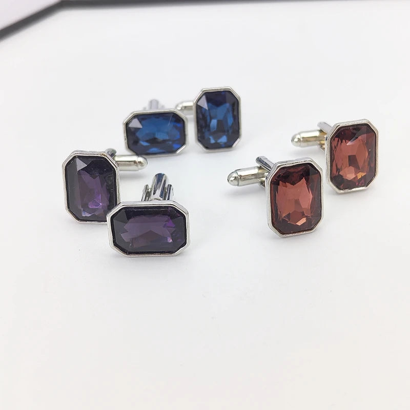 Men's Zirconia Cufflinks – Luxurious Dress Shirt & Suit Style Men's Cufflinks Nixie