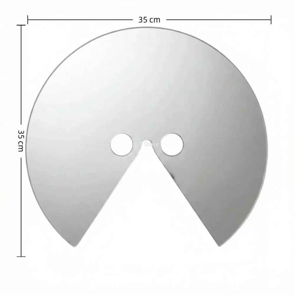 Round Acrylic Mirror Face Mask – Reflective Party Costume Prop