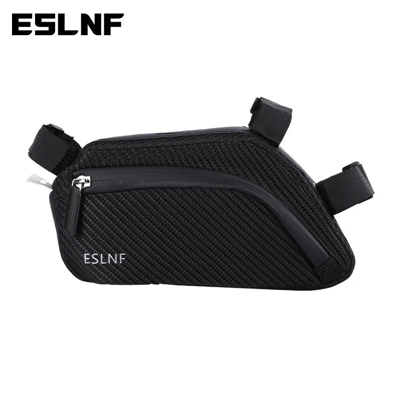 ESLNF Waterproof Bike Top Tube Bag for Road & Mountain Cycling Bike Frame Bag Nixie Black