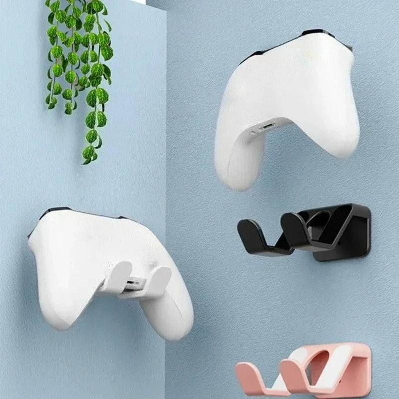 Wall Mount Game Controller Holder & Headset Hanger Rack