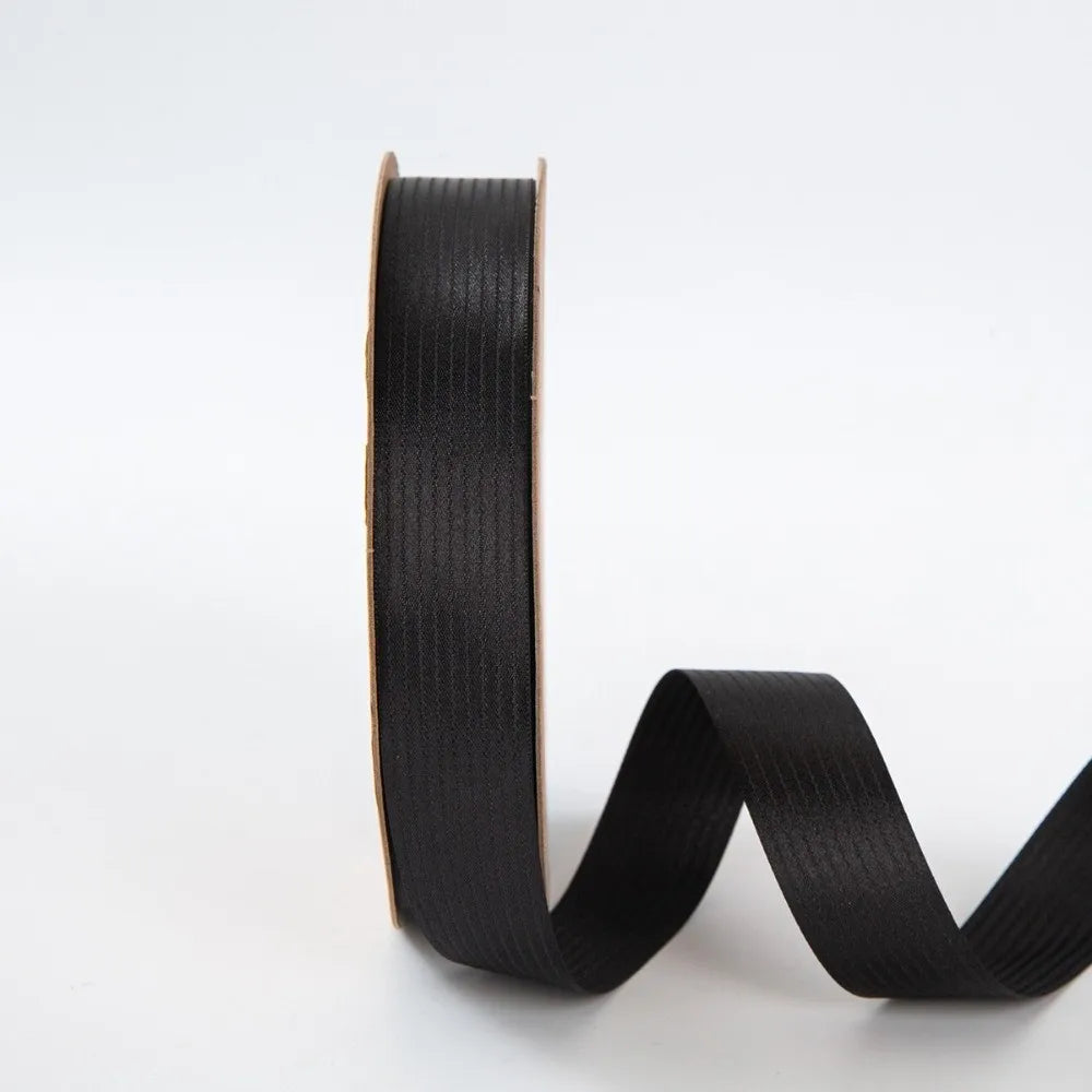 2.5cm Double-Sided Satin Ribbon – DIY Gift Wrap & Bowknots Satin Craft Ribbon Nixie Black L