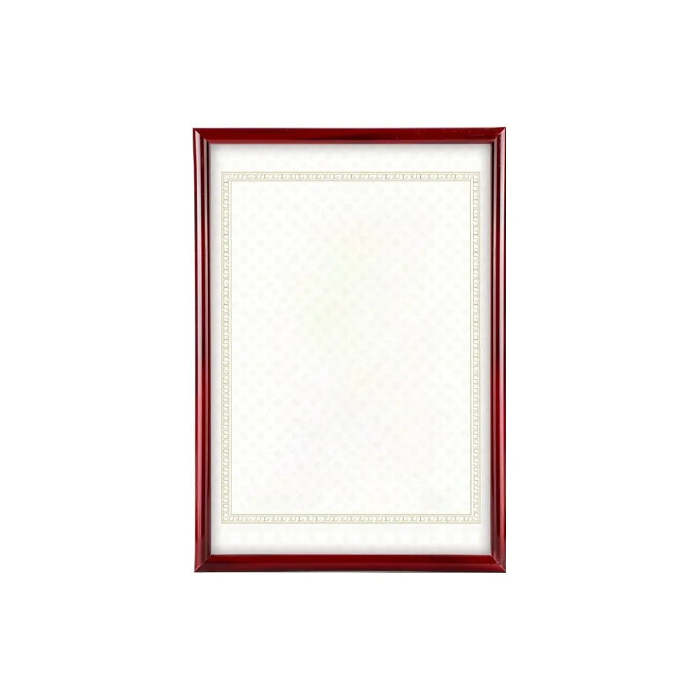 A4 PVC Certificate Frame – Diploma, Award & Photo Display Certificate Display Frame Nixie Red1