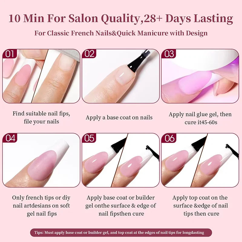 150Pcs Acrylic Press On Nails Full Cover False Tips Salon DIY Press On Nails Nixie