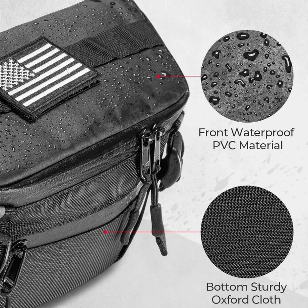 KEMIMOTO Waterproof Motorcycle Handlebar Bag – Front Fork Bag Motorcycle Handlebar Bag Nixie
