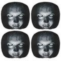 Ghost Face Car Headrest Covers | 4-Piece Elastic Fit Set