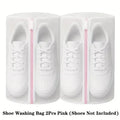 2-Pack Honeycomb Mesh Laundry Bags for Shoes, Bras & Delicates Mesh Laundry Bag Nixie Pink-2pcs