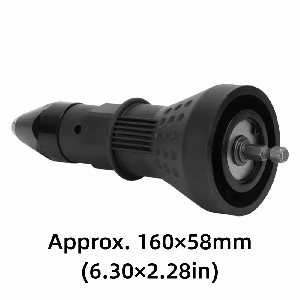 3-Piece Rivet Drill Attachment & Riveting Gun Adapter Set