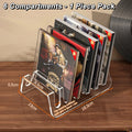 Transparent CD Rack – Album, Record & Tape Display Stand Media Display Rack Nixie A1