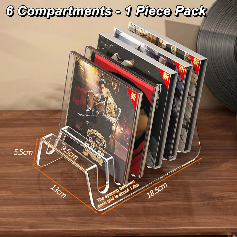 Transparent CD Rack – Album, Record & Tape Display Stand
