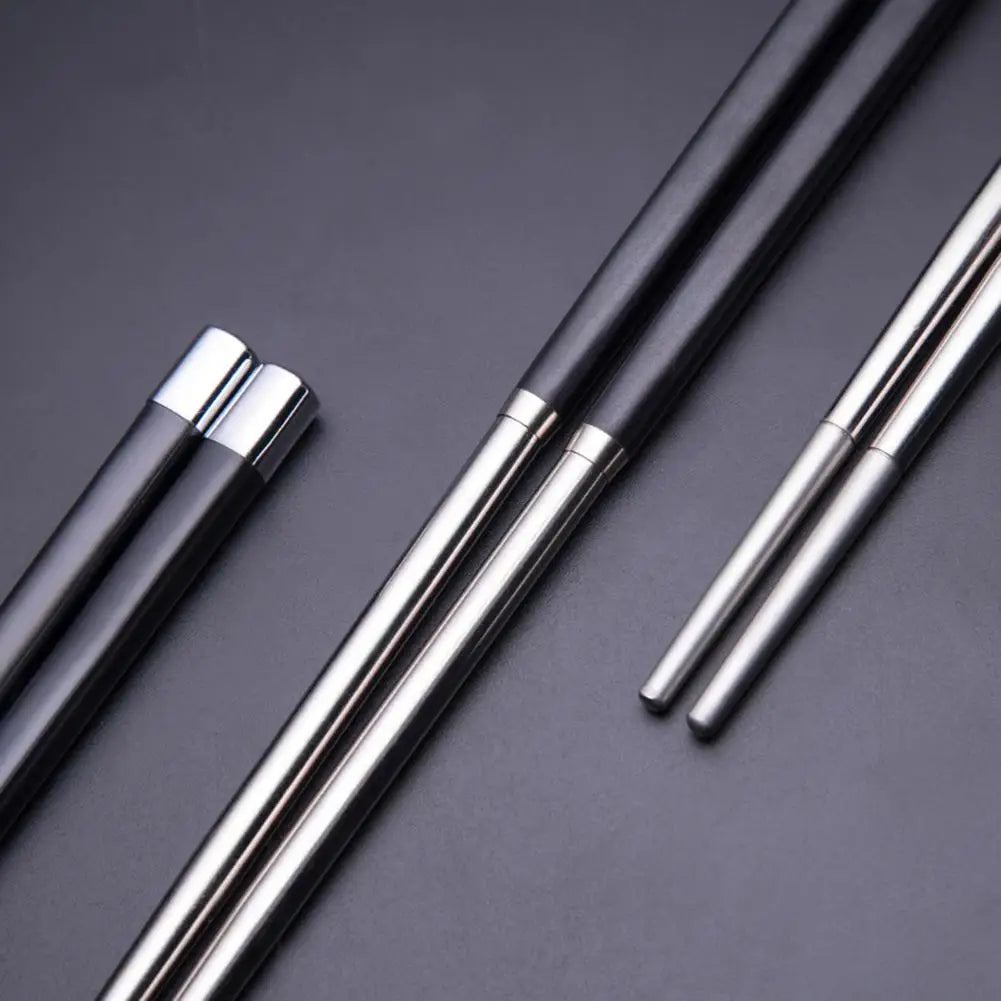 Reusable Stainless Steel Chopsticks – Japanese & Korean Style Reusable Chopsticks Nixie