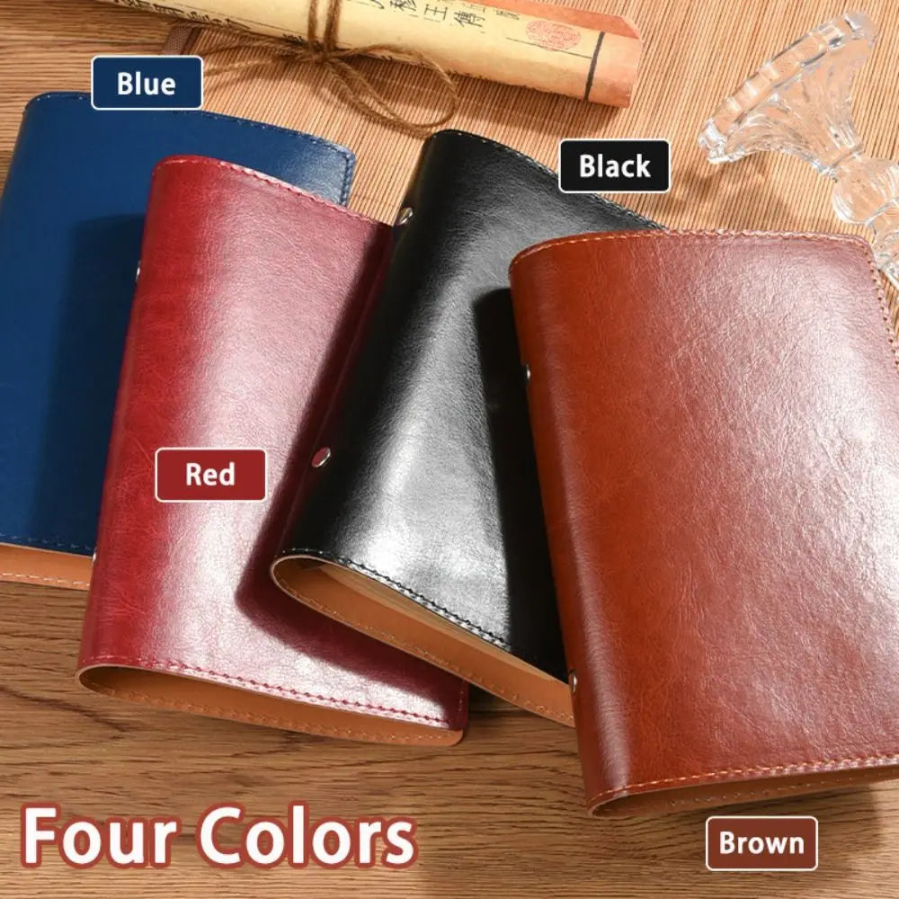 Vintage A5/A6 PU Leather Loose-Leaf Notebook Travel Journal Loose-Leaf Notebook Nixie
