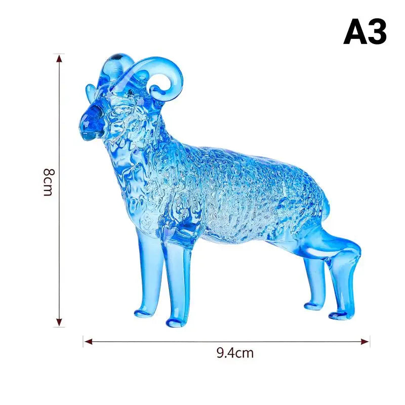 2027 Zodiac Sheep Crystal Figurine – Décor & Gift