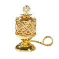 Arabic Handheld Metal Incense Burner Gold Aromatherapy Stove Incense Burner Nixie Style 4